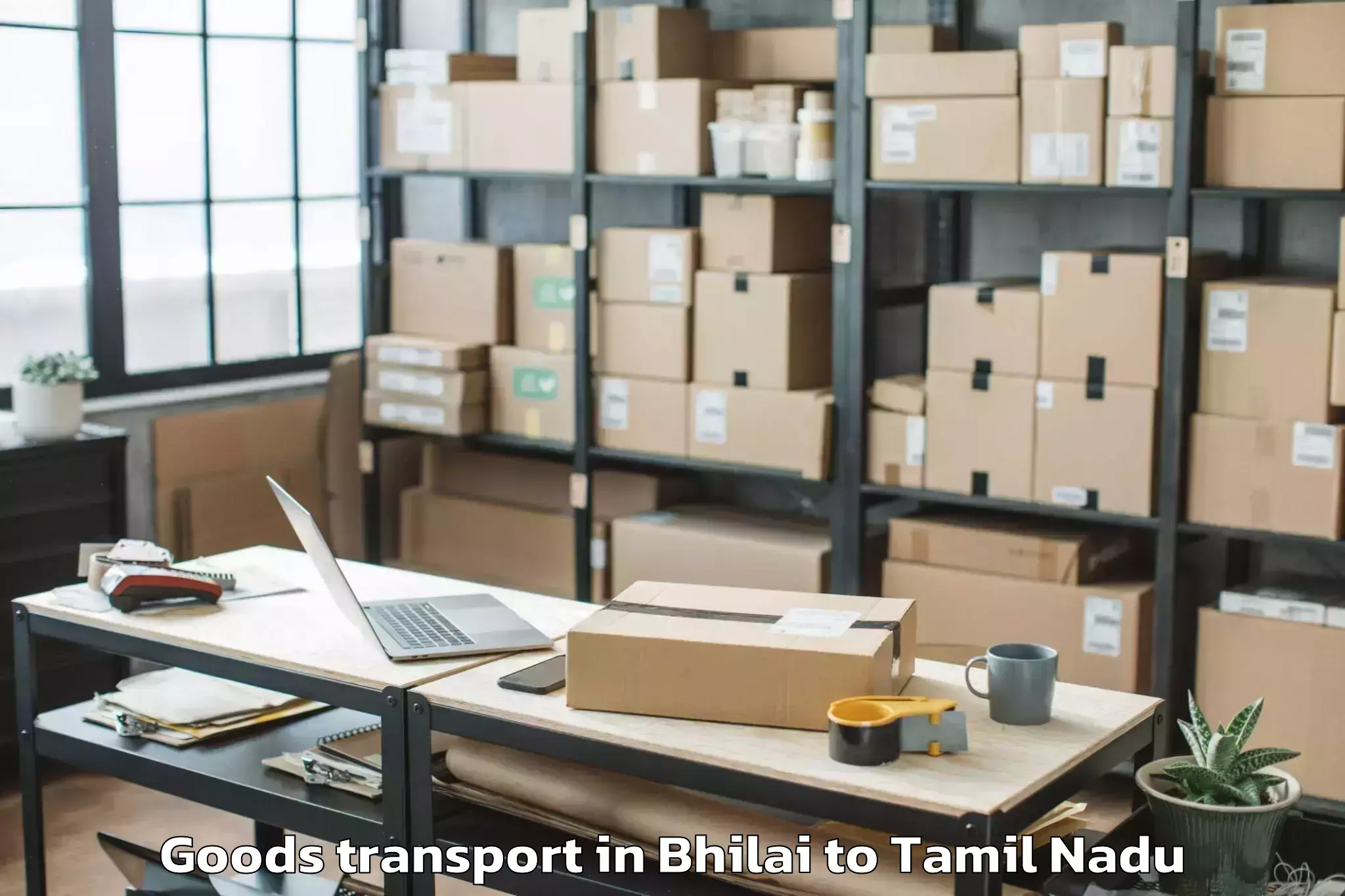 Bhilai to Narasingapuram Goods Transport Booking